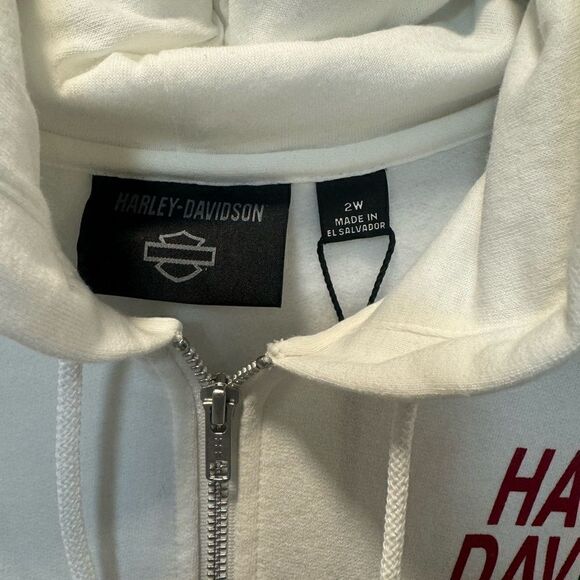 NWT Women's Special #1 Zip Front Hoodie - Bright White 2W - Picture 7 of 10